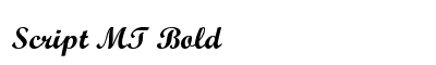 Script MT Bold