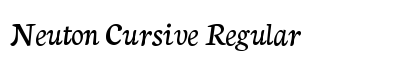 Neuton Cursive Regular