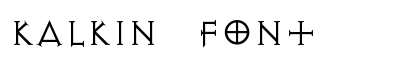 Kalkin font