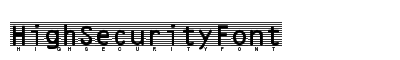 HighSecurityFont