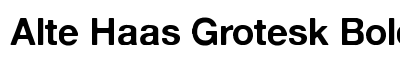 Alte Haas Grotesk Bold