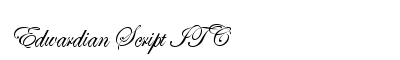 Edwardian Script ITC