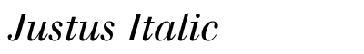 Justus Italic