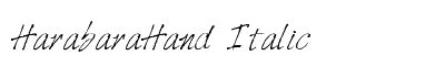 HarabaraHand Italic