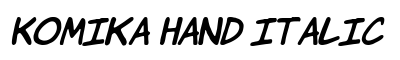 Komika Hand Italic