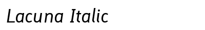 Lacuna Italic