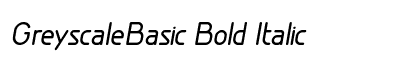 GreyscaleBasic Bold Italic