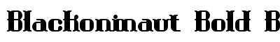 Blackoninaut Bold BRK
