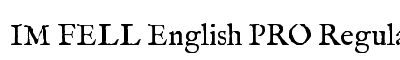 IM FELL English PRO Regular